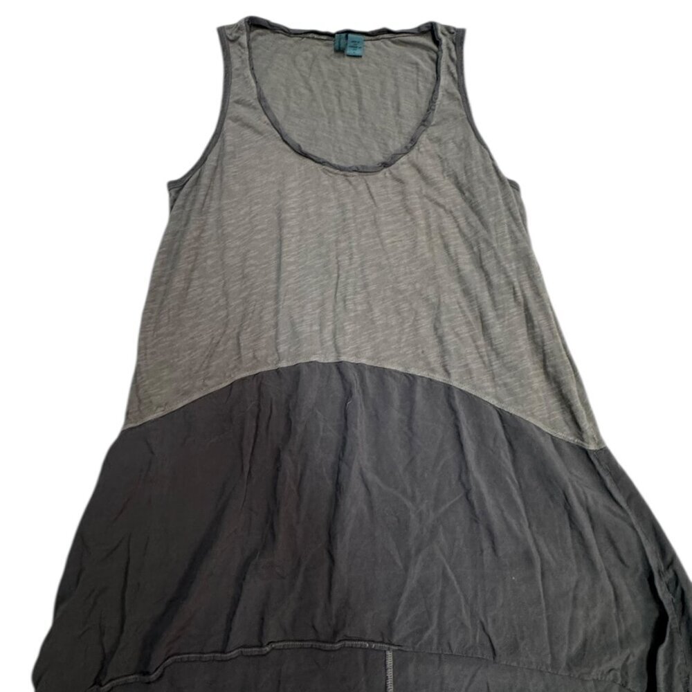 Left of Center Anthropologie Sleeveless Tunic Dress L Brown - EUC